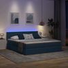 vidaXL LED-Speicherbett mit Matratze Blau 180 x 200 cm Stoff 3371554 Bild 5