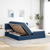 vidaXL LED-Speicherbett mit Matratze Blau 180 x 200 cm Stoff 3371554 Bild 4