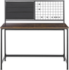 Schreibtisch mit Memoboard Schwarz VINCE Bild 5
