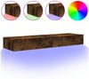 vidaXL TV-Schränke mit LED-Leuchten 2 Stk. Räuchereiche 60x35x15,5 cm 842897 Bild 2