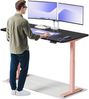 Desktronic HomeOne Elektrisch höhenverstellbarer Schreibtisch 160x80cm Rosa/Schwarz mit Memory-Funktion, Anti-Kollisions Technologie, USB-A und USB-C-Ladeanschlüssen Bild 1