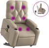 vidaXL Massagesessel mit Aufstehhilfe Cappuccino-Braun Kunstleder 3204785 Bild 2