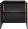 Kommode >Cento< in anthrazit / Dekor Artisan Oak - 89x34,5x85cm (BxHxT) Bild 5