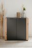 Kommode >Cento< in anthrazit / Dekor Artisan Oak - 89x34,5x85cm (BxHxT) Bild 2