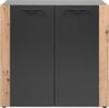 Kommode >Cento< in anthrazit / Dekor Artisan Oak - 89x34,5x85cm (BxHxT) Bild 4