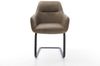 Stuhl Pejo-Flex Freischwinger flach schwarz Vintage Taupe Bild 2