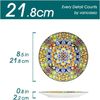 Boho Keramik Speiseteller Set 6er SIMI Porzellan 21,8 cm ESSVON Bild 2