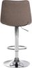 Barhocker DUBAI - Taupe, Stoff, Chrom Barhocker mit Lehne Barstuhl Tresenhocker Tresenstuhl Kneipenhocker Kneipenstuhl Bild 3