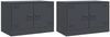 vidaXL TV-Schränke 2 Stk. Anthrazit 67x39x44 cm Stahl 841636 Bild 2