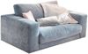KAWOLA Doppelsessel MADELINE Loveseat Cord hellblau 86 x 127 x 170 cm Bild 3
