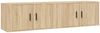 vidaXL TV-Wandschränke 2 Stk. Sonoma-Eiche 80x34,5x40 cm 3188353 Bild 2