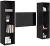 vidaXL TV-Schrankset 2 pcs Schwarz 37 x 37 x 142,5 cm Holzwerkstoff 3393538 Bild 3