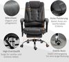 MC Star Bürostuhl mit Massage- und Wärmefunktion, ergonomisch, 6 Massagepunkte (Fußstütze, Fernbedienung, Polyester, 65 x 160 x 104 cm, Grau) Bild 2