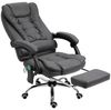 MC Star Bürostuhl mit Massage- und Wärmefunktion, ergonomisch, 6 Massagepunkte (Fußstütze, Fernbedienung, Polyester, 65 x 160 x 104 cm, Grau) Bild 4
