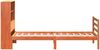 vidaXL Massivholzbett mit Regal ohne Matratze Wachsbraun 75x190 cm 3321909 Bild 5