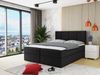Boxspringbett Rebos, Schwarz, 180x200 cm Bild 2