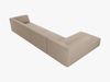 Micadoni Ecksofa Ruby 5-Sitzer Links Strukturierter Stoff Ottawa Dunkelbeige Bild 5
