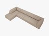 Micadoni Ecksofa Ruby 5-Sitzer Links Strukturierter Stoff Ottawa Dunkelbeige Bild 4