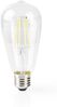 SmartLife LED Filament Lampe | Wi-Fi | E27 | 500 lm | 5 W | Warmweiss | 2700 K | Glas | Android™ / IOS | ST64 | 1 Stück Bild 2