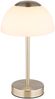 LED Tischleuchte, Glas opal, Touchdimmer, CCT, Akku, H 28 cm Bild 4