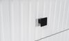 Wohnwand Salsa 2 Lamellenoptik Anbauwand Schrankwand MDF Weiss matt Bild 2