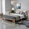 Bett 140x200 cm aus Massivholz mit Lattenrost – rustikales Design und platzsparender Stauraum Bild 2