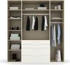 rauch 'PURISMA' Drehtürenschrank mit Innenspiegel, 4-türig & 4 Schubkästen, 201,0 cm, Graphit Bild 5