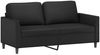 vidaXL 3-tlg. Sofagarnitur mit Kissen Schwarz Kunstleder 3201755 Bild 4