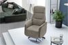 Fernsehsessel Dario / Doro, Metall, Polyester, Stoff, Beige, Braun, 73 x 116 x 75 cm Bild 2