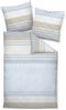 Janine Moments Mako-Satin Bettwäsche 200x200 Streifen hellblau natur 98102-02 Bild 2