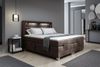 Boxspringbett Elektrisch Bett DAVIDE 160x200cm in Stoff Fresh Schokobraun Bild 1