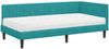 vidaXL Eckbettgestell mit Matratze mit Kopfteil 2 pcs Türkis Samt 3393916 Bild 4