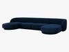 Micadoni Panorama-Sofa Miley 5-Sitzer Samt Bluvel Königsblau Bild 2