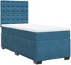 vidaXL Boxspringbett mit Matratze Blau 90x200 cm Samt 3293126 Bild 5