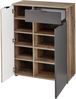 Schuhschrank >Lydias< in Flagstaff Oak Umbria - 82x103x38cm (BxHxT) Bild 4