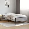 vidaXL Bettgestell Grau Sonoma 90x190 cm Holzwerkstoff und Metall 844989 Bild 1