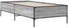 vidaXL Bettgestell Grau Sonoma 90x190 cm Holzwerkstoff und Metall 844989 Bild 3