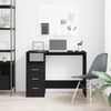 vidaXL Schreibtisch mit Schubladen Schwarz Eichen-Optik 102x50x76 cm 861993 Bild 3
