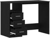 vidaXL Schreibtisch mit Schubladen Schwarz Eichen-Optik 102x50x76 cm 861993 Bild 5