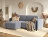 Ecksofa Acossta Calmora Mikrofaser Grau mit Schlaffunktion Bild 5