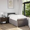 vidaXL Boxspringbett mit Matratze Taupe 90x190 cm Stoff 3288846 Bild 4