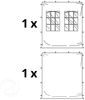 3x3 m Faltpavillon, ECONOMY Stahl 30mm, Seitenteile mit Sprossenfenstern, dunkelgrau Bild 3