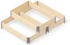 Upyard Hochbeet 3er-Set Palettenrahmen 120 x 80 x 60cm Gemüsebeet Kräuterbeet Bild 5