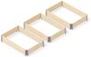 Upyard Hochbeet 3er-Set Palettenrahmen 120 x 80 x 60cm Gemüsebeet Kräuterbeet Bild 4