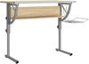 vidaXL Basteltisch Sonoma Eiche & Grau 110x53x(58-87) cm Holzwerkstoff 340930 Bild 2