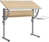 vidaXL Basteltisch Sonoma Eiche & Grau 110x53x(58-87) cm Holzwerkstoff 340930 Bild 5