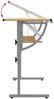 vidaXL Basteltisch Sonoma Eiche & Grau 110x53x(58-87) cm Holzwerkstoff 340930 Bild 4