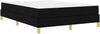 vidaXL Boxspringbett mit Matratze Schwarz 140 x 190 cm Stoff 3398565 Bild 4