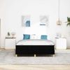 vidaXL Boxspringbett mit Matratze Schwarz 140 x 190 cm Stoff 3398565 Bild 3