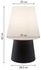 8 seasons design LED Stehlampe Shining No. 1, Dekolampe für außen (Garten, Terrasse, Balkon), LED wechselbar, E27-Fassung, warmweißes Licht, 60cm, Tischlampe - robust & langlebig Bild 3